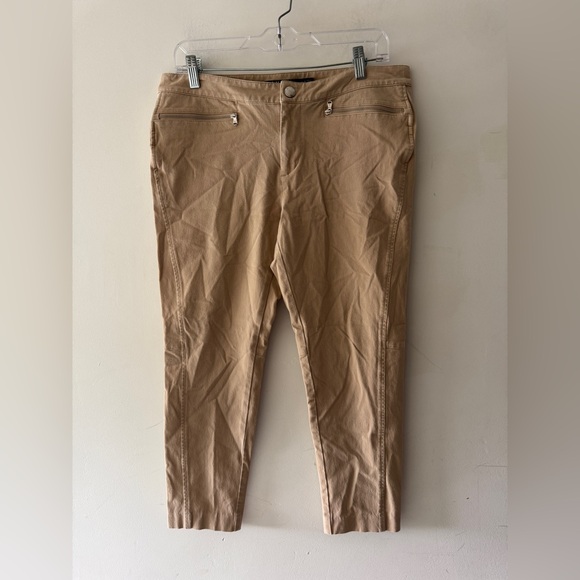 Lauren Ralph Lauren Pants - Lauren Ralph Lauren Women's Petites Khaki Skinny Crop Pants